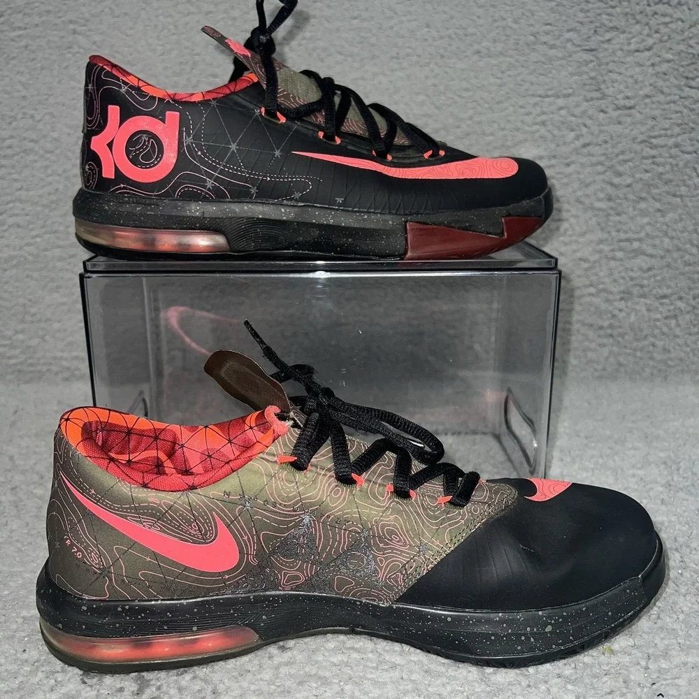 Nike KD 6 Meteorology Sneakers Youth Size 7Y Multicolor Running Basketball Shoes